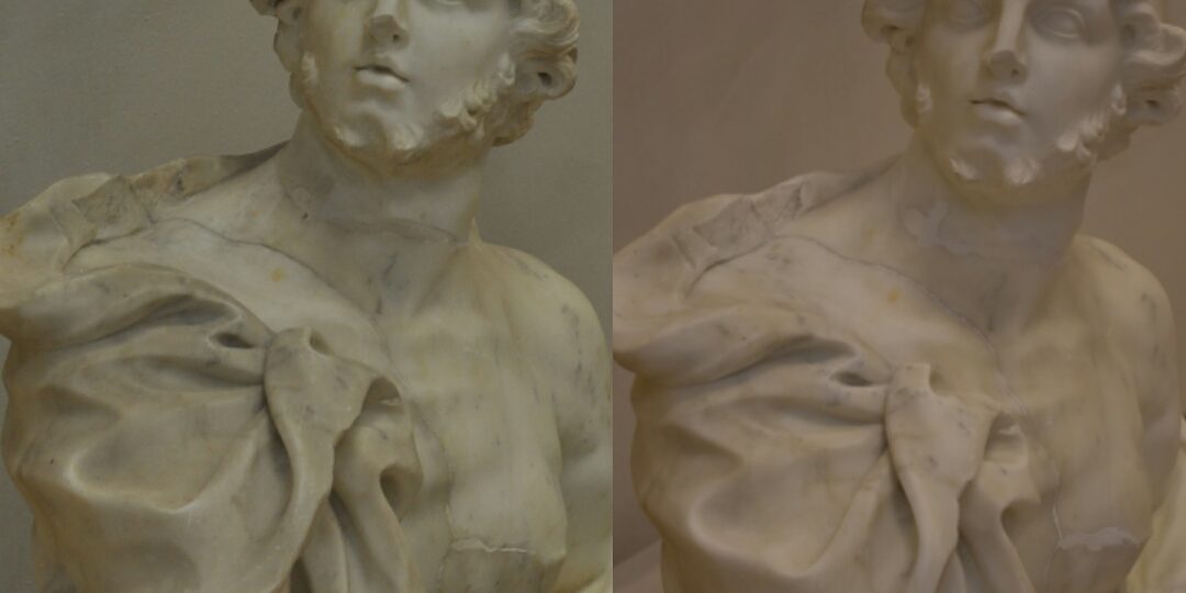 RESTAURO BUSTO MARMO